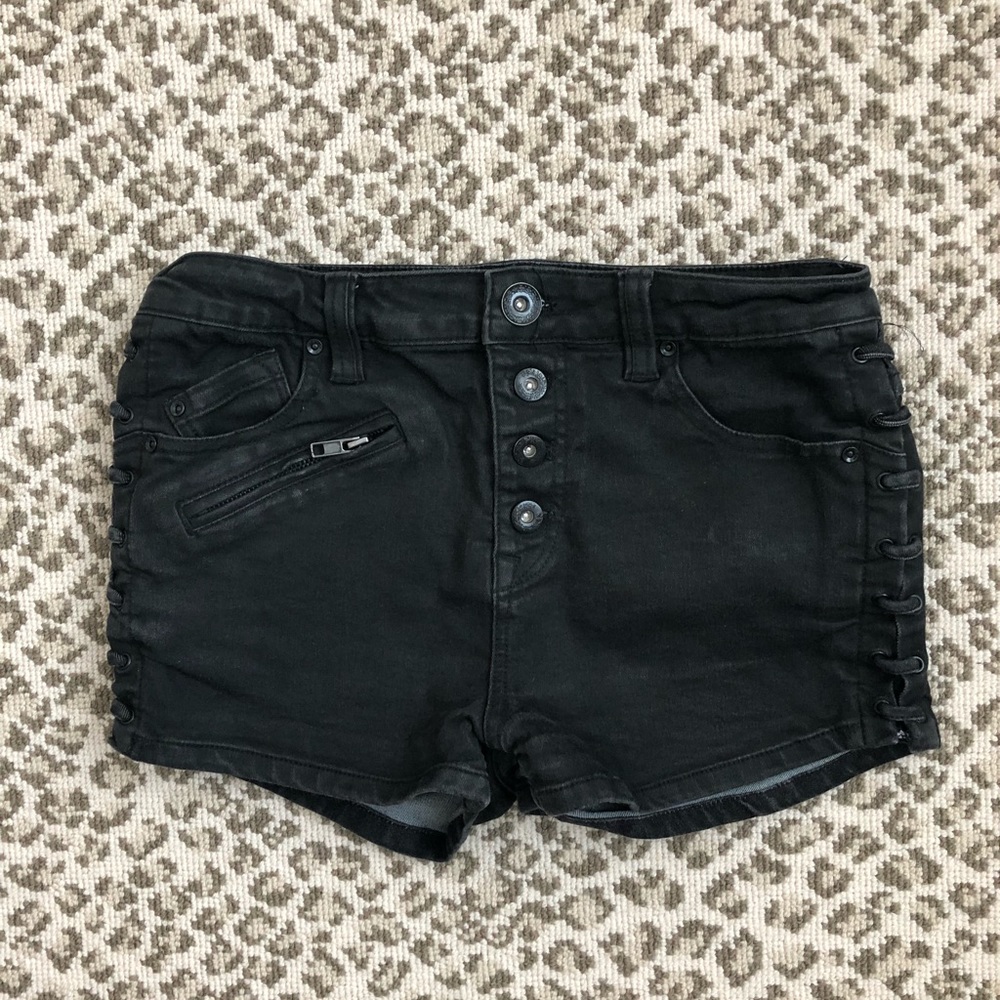Free People Black Jean shorts